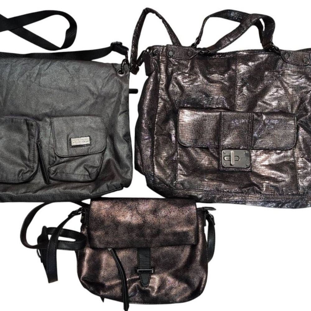 Kenneth Cole Reaction Metallic Shoulder and crossbody Lot